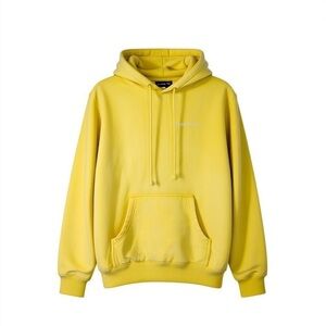 Shadow Hill Los Angeles Sunny Yellow Men’s Hooded Sweatshirt Size Small